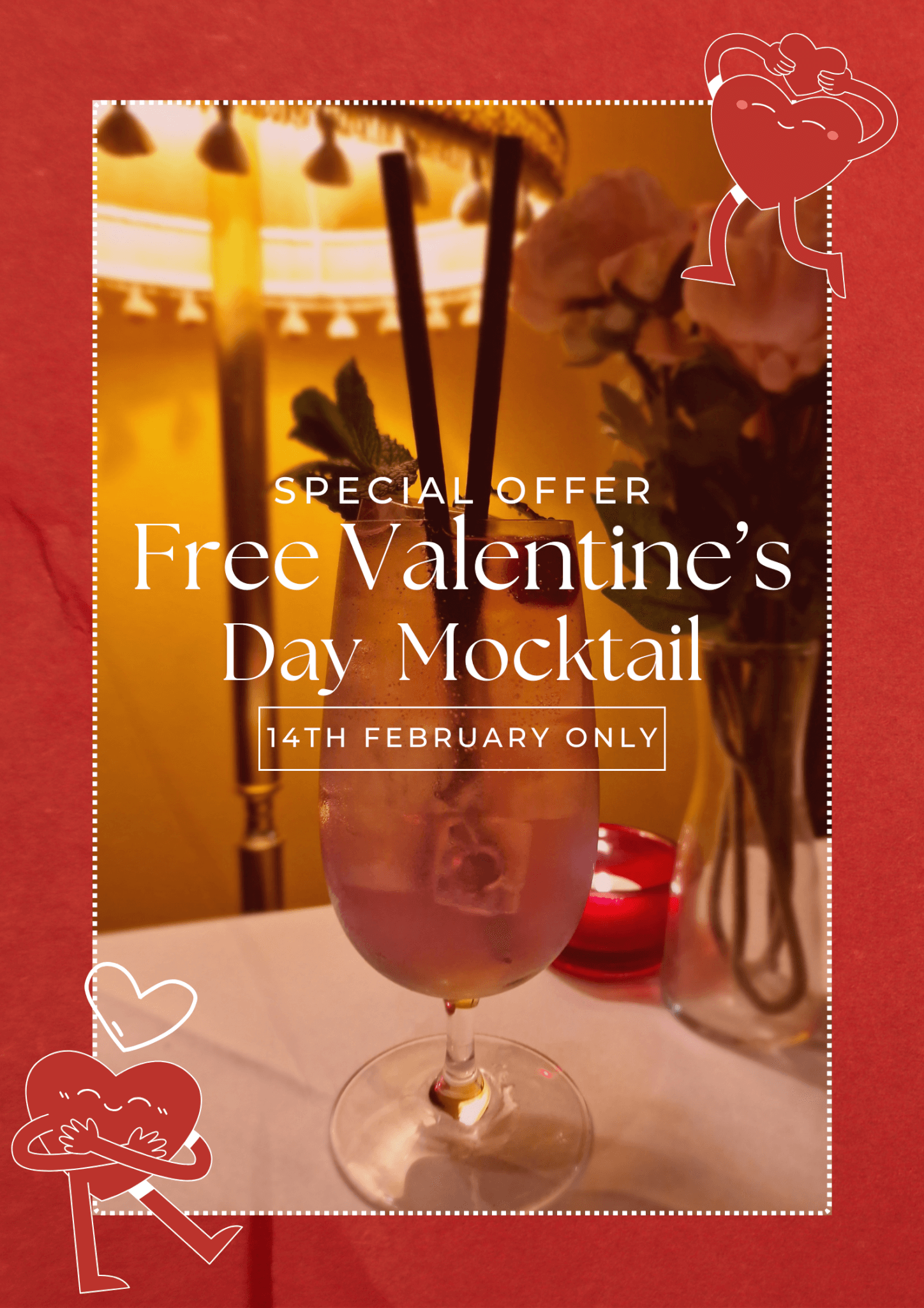 Free Special Valentine’s Day Mocktail On Us! (T&C Applies)